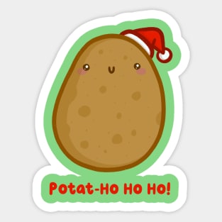 Potat Ho Ho Ho - Christmas Potato Sticker